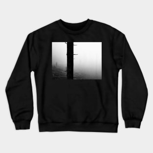 Misty forest black and white Crewneck Sweatshirt